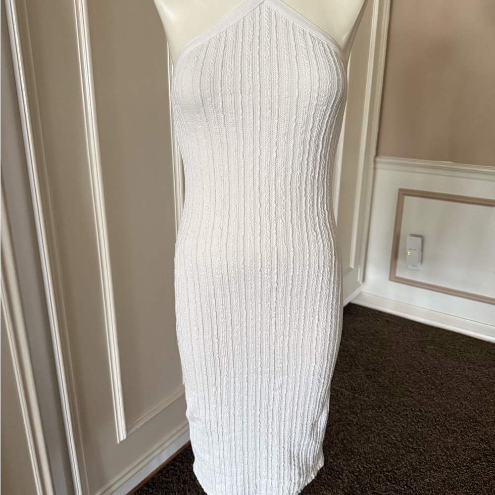 Zara White Halter Dress